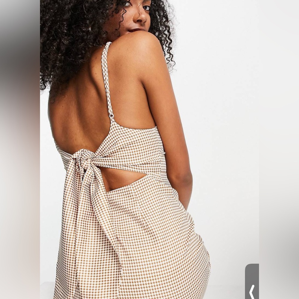 NWT ASOS tie back mini dress
